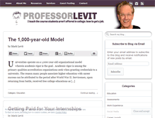 Tablet Screenshot of professorlevit.com